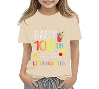 Pull Dos Nu Femme Premier Jour de l'école Chemise In My Pre School Chemise Toddler Maternelle Chemises Clips Pour Vêtements, beige, 10-11Years