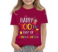 Pull Dos Nu Femme Premier Jour de l'école Chemise In My Pre School Chemise Toddler Maternelle Chemises Clips Pour Vêtements, Bordeaux, 10-11Years
