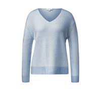 Pull doux en coton mÃ©langÃ© coupe dÃ©contractÃ©e avec col V femme s.Oliver Bleu 46