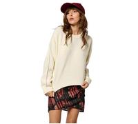 Pull écru Femme MALT - KAPORAL - Coupe regular - Col rond - Manches longues avec bijoux L