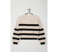 Pull en chenille rayÃ© coupe ample Ã col rond fille s.Oliver Beige 11/12 ans