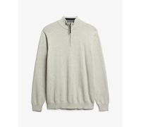 Superdry Essentials Half Zip Sweater Gris S Homme