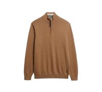 Superdry Essentials Half Zip Sweater Marron M Homme