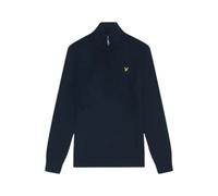Pull en coton et laine mérinos 1/4 zip Lyle & Scott Bleu 2XL