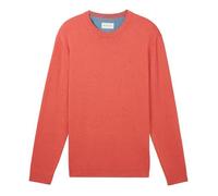 Pull en coton rose TOM TAILOR - coupe droite, manches longues, col rond XXXL