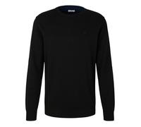 Pull en coton Tom Tailor avec un col rond noir XXL