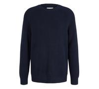Pull en coton Tom Tailor pour homme - col rond - bleu marine XXL
