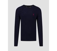 Polo Ralph Lauren Pull-over bleu marine / rouge feu, Taille L