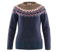 Pull en laine Fjallraven Femme -vik Knit - Marine - Coupe raglan ajustée - Coudes renforcés M