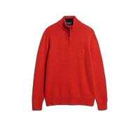 Superdry Wool Blend Half Zip Sweater Orange 2XL Homme