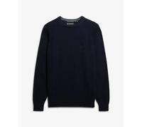 Superdry Wool Blend Sweater Bleu 2XL Homme