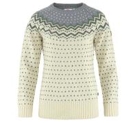 Pull en laine tricotée Övik - FJALL RAVEN - Femme - Col montant - Blanc chaud-gris L