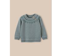 Pull En Lambswool Bébé Vert Doux 12M(74CM)