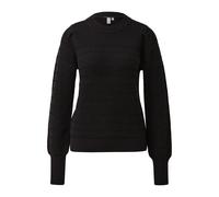 Pull en mÃ©lange de coton avec rayures en lurex femme QS Noir M