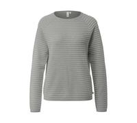 Pull en mÃ©lange de viscose Ã motif structurÃ© femme QS Gris L