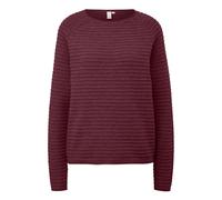 Pull en mÃ©lange de viscose Ã motif structurÃ© femme QS Rouge M