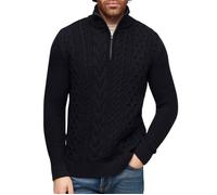 Pull en maile Superdry Jacob Cable Knit Half Zip Hommes XL