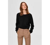 Pull en maille à col rond pour femme SELECTED, pull en laine fine SLFLULU