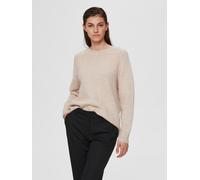 Pull en maille à col rond pour femme SELECTED, pull en laine fine SLFLULU