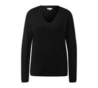 Pull en maille à col V et manches raglan femme s.Oliver Noir 34