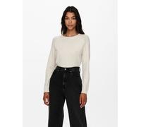 Pull en maille basique pour femmes par ONLY Extensible à manches longues Col ron