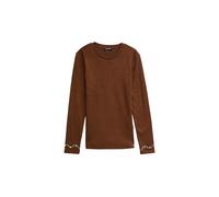 Pull en maille cÃŽtelÃ©e femme Salsa Jeans Marron L