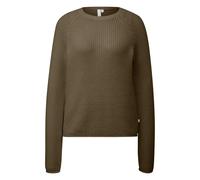 Pull en maille chinée à manches raglan femme QS Vert 2XL