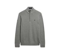 Pull en maille de coton à col camionneur Superdry Gris XL