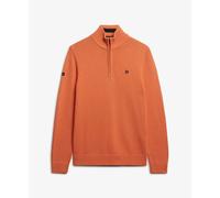 Superdry Half Zip Sweater Orange S Homme