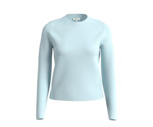 Pull en maille de viscose mÃ©langÃ©e avec bords cÃŽtelÃ©s femme s.Oliver Turquoise 46