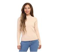 Pull en maille droit et côtelée avec un col montant.Modèle à manches longues. pour femme - Pulls - La Modeuse L/XL