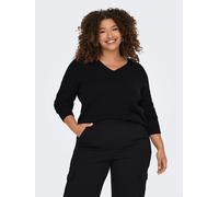Pull en maille grande taille pour femmes ONLY CARMAKOMA décolleté en V CARMARGAR