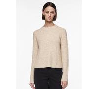 Pieces PCELLEN LS O-Neck Knit Noos BC Pull, Beige (White Pepper White Pepper), X-Small Femme