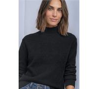 Pull en maille moulinée à col montant