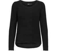 Pull en Maille - ONLY - Noir - Manches Longues - Col Arrondi - Logo Imprimé M
