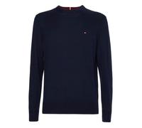 Pull en maille piquée - TOMMY JEANS - Bleu - 50% Coton biologique - Manches longues - Col rond XXL