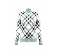 Pull En Maille Poivre Blanc Knit Pullover 3553 Cross Aloe Blue Femme Bleu 2025 taille S