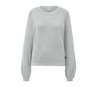 Pull en maille structurÃ©e en coton viscose femme QS Gris 2XL