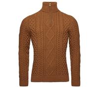 Pull en maille torsadée 1/2 zippé Superdry Vintage Jacob Vert 2XL