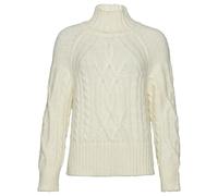 Superdry Pull en Tricot de câble Sweater, Blanc cassé, 40 Femme