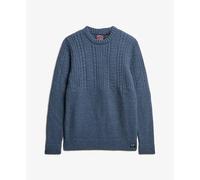 Superdry Jacob Cable Sweater Bleu XL Homme