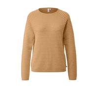 Pull en mélange de viscose à motif structuré femme QS Marron XS