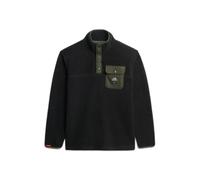 Pull en polaire avec col boutons-pression Superdry Fuji Noir 2XL