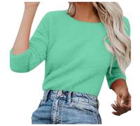 Pull en polaire pour femme - Chemisier chaud - Pull tendance à manches longues pour entraînement en plein air - Cadeau de Noël, GN1., L