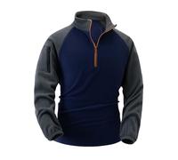 Pull en polaire pour homme | Sweat-shirt militaire à demi-fermeture éclair | Vestes tactiques en polaire pour l'extérieur, pull de combat à col polo à manches longues, sweatshirts de sport coupe-vent