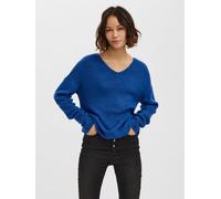Pull en tricot à col en V pour femmes VERO MODA Pull en maille à manches longues