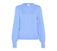 Pull en tricot Ã col rond avec boutons femme KAFFE Lizza Bleu XL