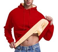 Pull en tricot à col rond pour homme - Couleur unie - Pull à manches longues avec texture tricotée douce pour le travail décontracté ou les week-ends, 1c-rouge, 5XL