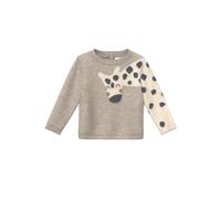 Pull en tricot avec application artwork et patte de boutonnage bÃ©bÃ© s.Oliver Marron 12 mois