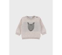 Pull En Tricot Avec Motif Zèbre Beige 9M(71CM)